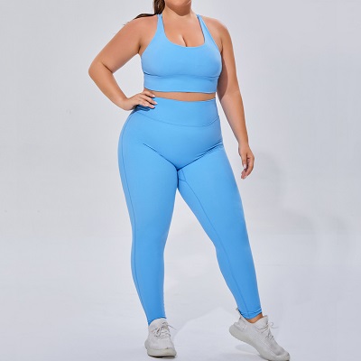 Sportswear high elasticity breathable yoga suit two-piece fitness suit set