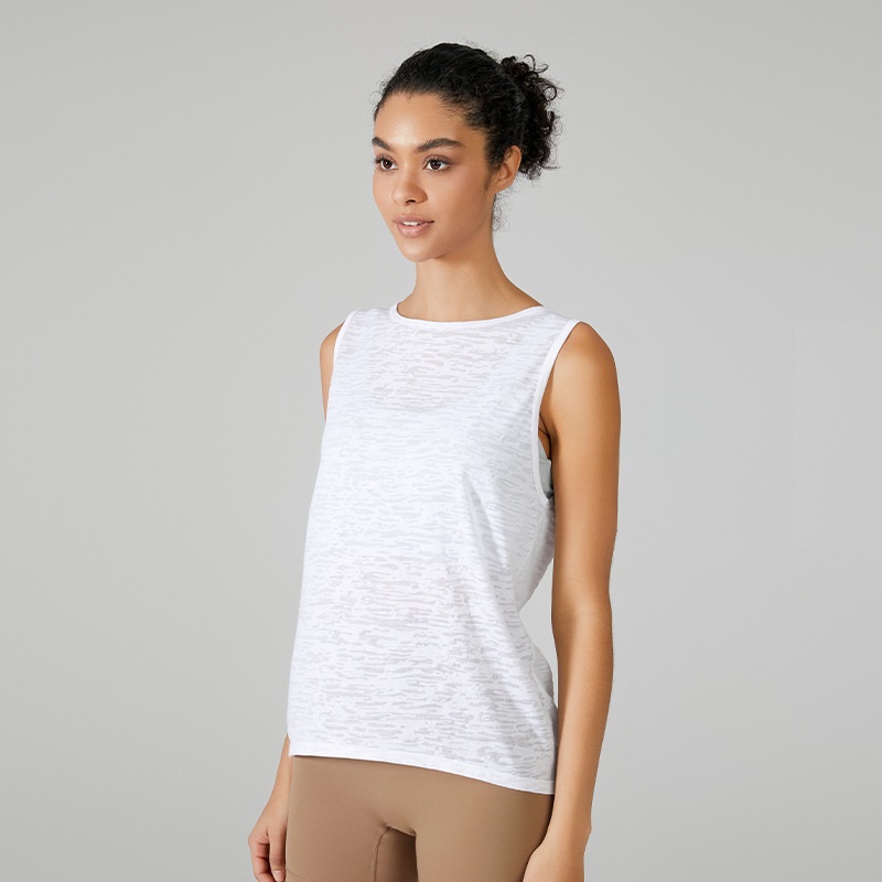 sport top white yoga wear