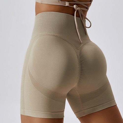 Peach Hip Lift High Waist Gym Pants Tight Running Shorts | Seamless